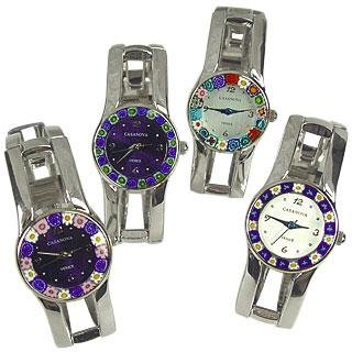 Antica Murrina Veneziana Watches, Antica Murrina Veneziana Casanova - Stainless Steel Watch with Glass Pattern Variation 1, Womens Watches, Womens Antica Murrina Veneziana Watches