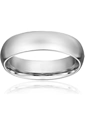 Men's Platinum Comfort-Fit Plain Wedding Band (6 mm)