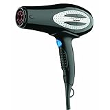 Conair 207p Infinity Tourmaline Ceramic Ionic Hair Dryer, Black