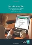 Returning to practice : information for occupational therapists, their supervisors and managers