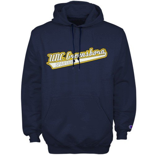 Buy Champion UNC Greensboro Spartans Navy Powerblend Hoody Sweatshirt by Champion