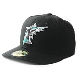 NEW ERA AUTHENTIC MLB 59FIFTY FLORIDA MARLINS OFFICIAL ON FIELD FITTED HAT