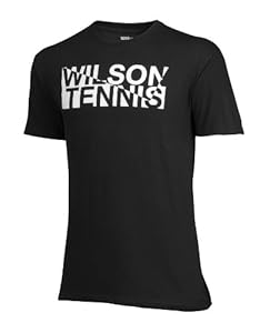 Wilson Lifestyle - Camiseta de tenis para hombre, tamaño M, color negro