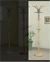 Natural Finish Hardwood Coat & Hat Rack By Acme Furniture
