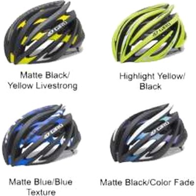 Giro Aeon Cycling Helmet (Matte Black/Yellow Livestrong, Large) On Sale