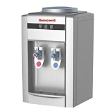 Honeywell HWB2052S 21-Inch Tabletop Water Cooler Dispenser, Hot and Cold Temperatures, Silver