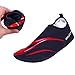 Flexible Water Sport Skin Shoes Aqua Socks Unisex for Swimming,Running,Snorkeling,Surfing,Yoga Exercises,XL(US9-10=CHN40-41),Red