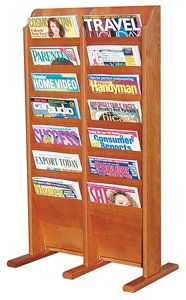 H Wilson WML14F Wood Literature Rack