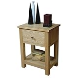 Mobel 1 Drawer Lamp Table in Oak
