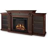 Real Flame 7720E Calie Entertainment Unit with Electric Fireplace, Large, Dark Espresso