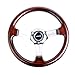 NRG Innovations ST-015-1CH Classic Wood Grain Wheel (330mm, 3 spoke center in chrome), Chrome