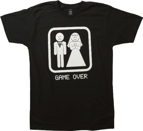 GAME OVER | Funny Bachelor Party, Wedding Groomsman Humor Unisex T-shirt