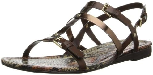 nicole Women's Sache Fisherman Sandal,Brown,6.5 M US