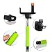 Selfie Stick, Imarku® Extendable Wireless Bluetooth Selfie Stick with built-in Bluetooth Remote Shutter Monopod for Apple, Android Smartphones (Green)