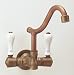 Herbeau 4204 Dixmude Wall Mounted Single Hole Mixer in Polished Brass - HR4204