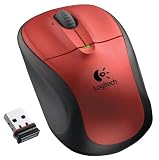 Logitech Wireless Mouse M305 - Souris - optique - sans fil - 2.4 GHz - récepteur sans fil USB - rouge cramoisi