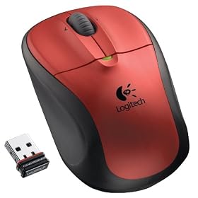 Logitech M305 Wireless Mouse - Crimson Red