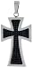maltese42  - 1 38 35 mm Surgical Steel elongated Maltese