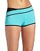JAG Women's Swimwear Mesh Attack Boy Leg Bottom, Aqua Blue, Medium