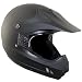 Hawk Matte Black Motocross Helmet