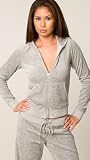 Juicy Couture - Juicy Couture Silver Lining Velour Hoodie