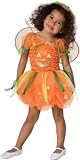 Kids Childrens Halloween Pumpkin Princess Costume Cute Girls Fairy Outfit Orange Dress