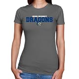 NCAA Drexel Dragons Ladies Charcoal University Name Slim Fit T-shirt