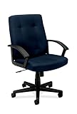 IMAGE OF basyx by HON HVL602 Executive Mid-Back Chair, Navy