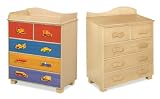 Hot Room Magic Natural 5 Drawer Chest, Boys Like Trucks : under 'dressers for baby room'