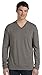 Bella + Canvas Unisex Jersey Long-Sleeve V-Neck T-Shirt XL GREY TRIBLEND