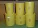 Tupperware Retro Gold Decorator Canister Set of 7 with Sunburst Motif