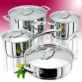 Stellar 7000 - 5 Pce Saucepan Set with Stockpot