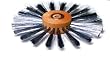 STEEL WIRE BRUSH .0055"LIGHTLY CRIMPED STEEL WIRE 1 ROW