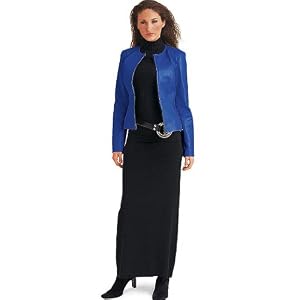 Newport News Zip-front leather jacket