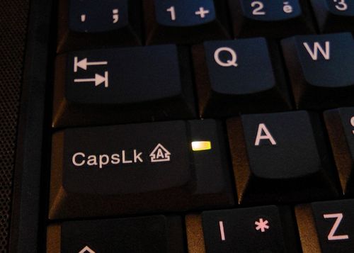 Turn your Caps Lock key OFF!