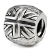 Union Jack - 925 Sterling Silber Bead mit Gewinde