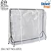 CLEAR TRANSPARENT 6ft GARMENT RAIL COVER - DOUBLE ZIP FOR EASY ACCESS - HIGH QUALITY PROTECTION by Hangerworld