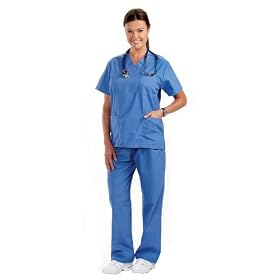 Unisex Premium Quality 5-Pocket Scrub Sets In Ciel Size L The Very Best Money Can Buy