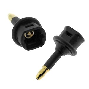 Recoton Fiber Optic Toslink to 3.5mm Mini Adapter Recoton Fiber Optic Toslink to 3.5mm Mini Adapter