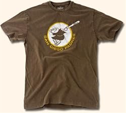 San Diego Padres Brass Tacks Logo T-Shirt By Red Jacket