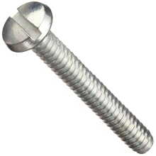 Zinc Plated Steel Machine Screw, Binding Head, Slotted Drive