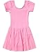 MdnMd Girls' Short Sleeve Skirted Leotard