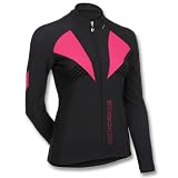 Women's Lisala Thermolite Bike Jersey - black / pink, XL