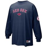 Nike Boston Red Sox Navy Blue Practice Long Sleeve T-shirt