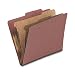 Globe-Weis Classification Folder, Legal Size, 1 Divider, Red, (PU44 RED)