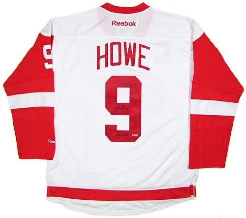 Gordie Howe Autographed White Detroit Red Wings Jersey (UDA COA)