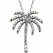Diamond Palm Tree Necklace
