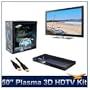 Samsung - PN50C7000 - 50" 3D 1080p Plasma HDTV Ultra Slim 1.4", 600Hz, 4 HDMI, BD-C5900 1080p 3D Blu-ray DVD Player, 3D Glasses x2, 3D Movie and Dig Pro HDMI Cable