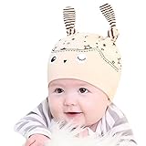（サクララ）Sakulala ベビー 赤ちゃん 新生児用　帽子 ハット キャップ 子ども 子供 幼児 コットン 綿 耳 角 付き 女の子 男の子 クリーム