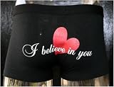 ボクサーパンツ☆I believe in you《黒》漢の勝負ブリーフ【Lサイズ】/彼氏のプレゼントに&hellip;